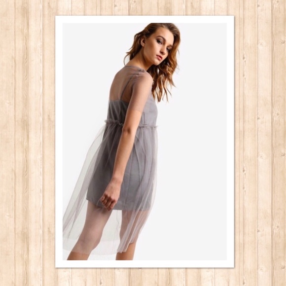 Overlay Mesh Midi Dress - Picture 3 of 3